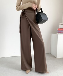 ABITOKYO | サイドリボンラップ風ワイドパンツ(その他パンツ)