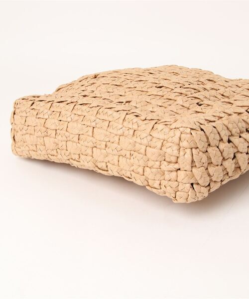 aimoha(アイモハ)の「シンプル 2WAYかごバッグ(かごバッグ・レディース・オフホワイト/ベージュ・FREE)」の3枚目の写真