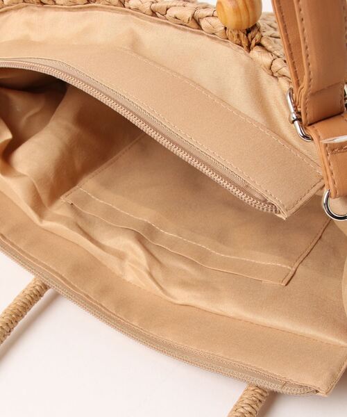 aimoha(アイモハ)の「シンプル 2WAYかごバッグ(かごバッグ・レディース・オフホワイト/ベージュ・FREE)」の4枚目の写真