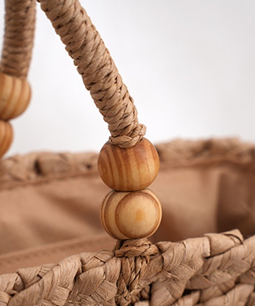 aimoha(アイモハ)の「シンプル 2WAYかごバッグ(かごバッグ・レディース・オフホワイト/ベージュ・FREE)」の11枚目の写真