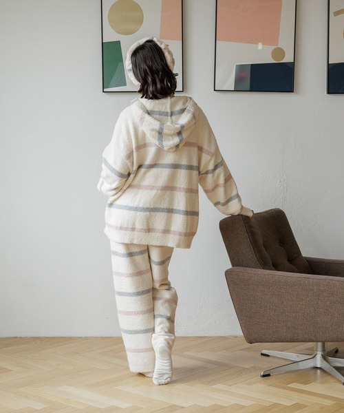 GLOBAL WORK（グローバルワーク）の「ルームウェア／ZIPパーカー/966350（パーカー・キッズ・ホワイト系その他/ベージュ・SMALL/MEDIUM）」の7枚目の写真