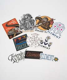 ELEMENT メンズ SEASONAL STICKER PACK ステッカー 【2023年秋冬モデル】/エレメントストリートグラフィックブランドネームステッカーセット