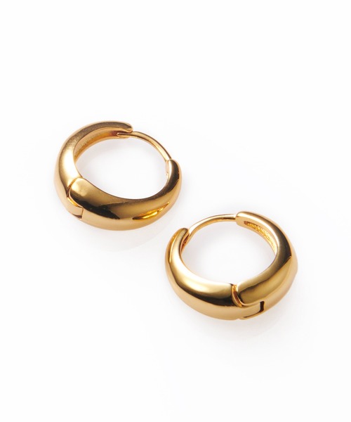 CENE（セネ）の「【CENE】セネ/ドロップフープピアス（ピアス（両耳用）・レディース・シルバー/ゴールド/ピンクゴールド・FREE）」の7枚目の写真