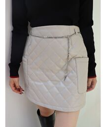 EVRIS | キルティングZIPミニスカート(スカート)