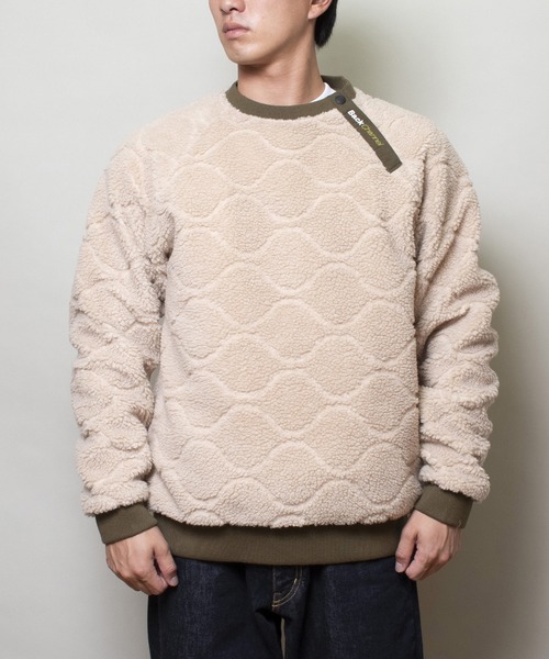 Back Channel（バックチャンネル）の「BOA FLEECE CREWNECK（ニット/セーター・メンズ・ベージュ/グレー・X-LARGE/MEDIUM/LARGE）」の6枚目の写真