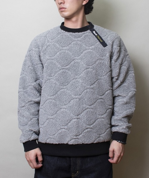 Back Channel（バックチャンネル）の「BOA FLEECE CREWNECK（ニット/セーター・メンズ・ベージュ/グレー・X-LARGE/MEDIUM/LARGE）」の4枚目の写真