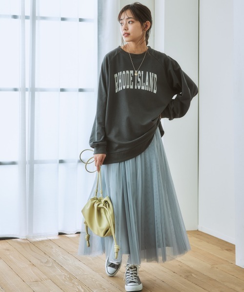 nissen（ニッセン）の「６枚ハギドラマティックチュールマキシ丈スカート（スカート・レディース・ライトベージュ/ライトグレー/ブラック/カーキ/サックスブルー系・L/M/S/LL）」の19枚目の写真