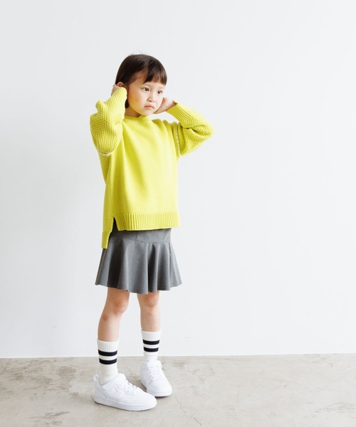 LOWRYS FARM(ローリーズファーム)の「TRミニフレアスカート 965153(スカート・キッズ・ブラック/ネイビー/グレー・110cm/120cm/130cm/140cm/150cm)」の5枚目の写真