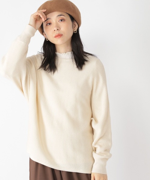 その他 aya セール】アソートシャーリングネックプルオーバー[プラスサイズ