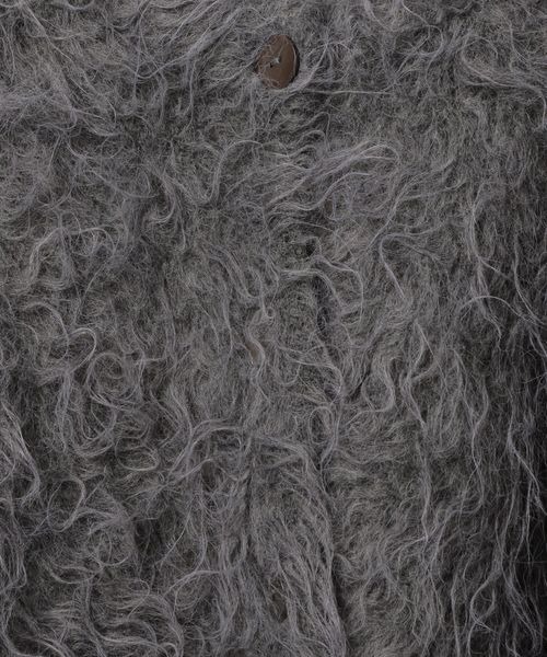 JEANASIS（ジーナシス）の「MIXシャギーショートクルーカーディガン/983859（カーディガン/ボレロ・レディース・チャコールグレー/ブルー系その他/オフホワイト・FREE）」の12枚目の写真