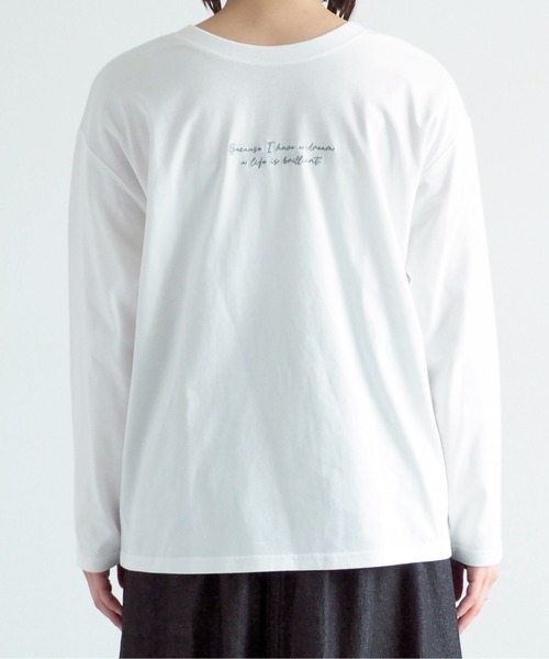 cepo（セポ）の「無地×刺繍ロゴロンＴｅｅ　２ＷＡＹ（Tシャツ/カットソー・レディース・オフホワイト/ホワイト系2/ホワイト系1・M）」の21枚目の写真