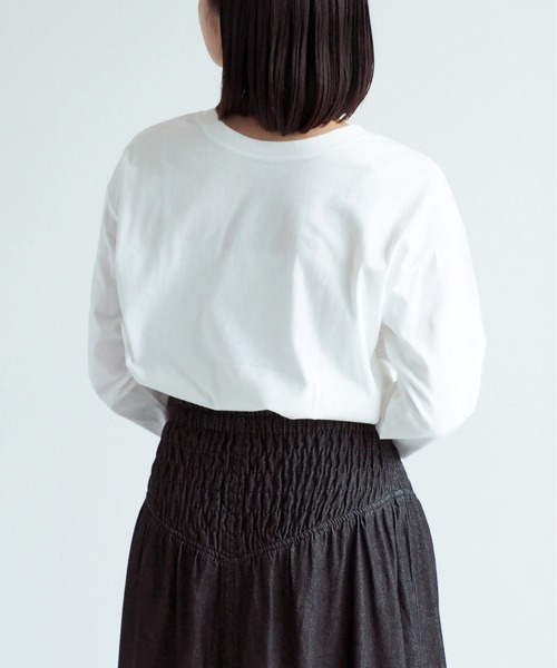 cepo（セポ）の「無地×刺繍ロゴロンＴｅｅ　２ＷＡＹ（Tシャツ/カットソー・レディース・オフホワイト/ホワイト系2/ホワイト系1・M）」の11枚目の写真