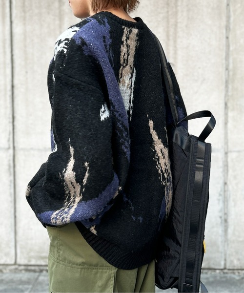 CPCM（シーピーシーエム）の「アソート総柄ニットプルオーバー（ニット/セーター・メンズ・アイボリー/ネイビー/ブラック/ベージュ・MEDIUM/LARGE）」の20枚目の写真