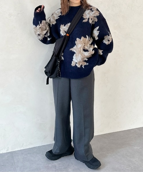 CPCM（シーピーシーエム）の「アソート総柄ニットプルオーバー（ニット/セーター・メンズ・アイボリー/ネイビー/ブラック/ベージュ・MEDIUM/LARGE）」の6枚目の写真