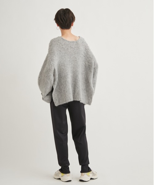 emmi（エミ）の「【emmi atelier】ダンボールニットジョガーパンツ（その他パンツ・レディース・グレイッシュベージュ/ブラック・0/1）」の13枚目の写真