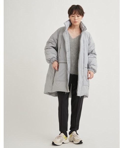 emmi（エミ）の「【emmi atelier】ダンボールニットジョガーパンツ（その他パンツ・レディース・グレイッシュベージュ/ブラック・0/1）」の14枚目の写真