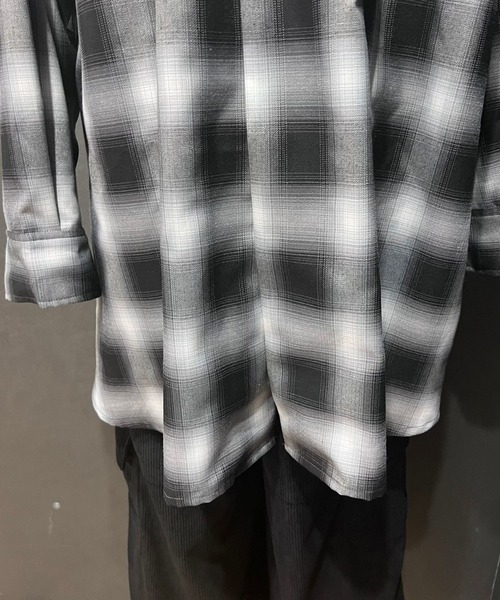 PAGEBOY（ページボーイ）の「オンブレチェックルーズシャツ2（シャツ/ブラウス・レディース・ブラック/グリーン・FREE）」の19枚目の写真