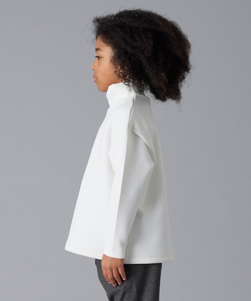 Smoothy（スムージー）の「SMOOTHY High Neck C/S / スムージー ハイネックカットソー（Tシャツ/カットソー・キッズ・ホワイト/ブラック・LARGE/MEDIUM/X-LARGE/SMALL）」の4枚目の写真