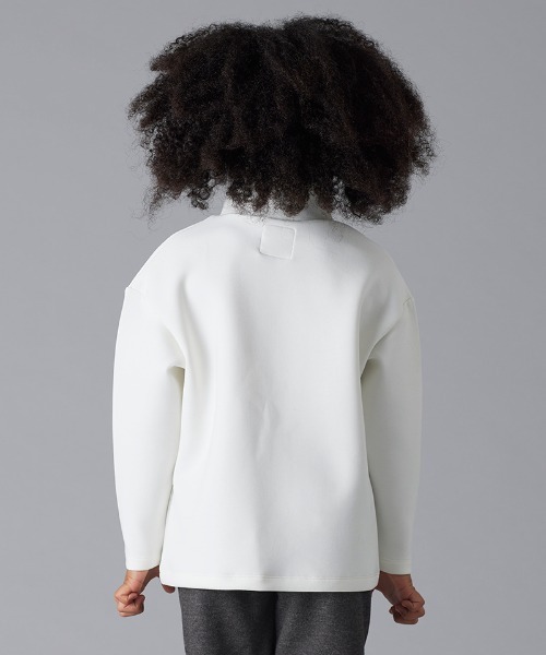 Smoothy（スムージー）の「SMOOTHY High Neck C/S / スムージー ハイネックカットソー（Tシャツ/カットソー・キッズ・ホワイト/ブラック・LARGE/MEDIUM/X-LARGE/SMALL）」の5枚目の写真