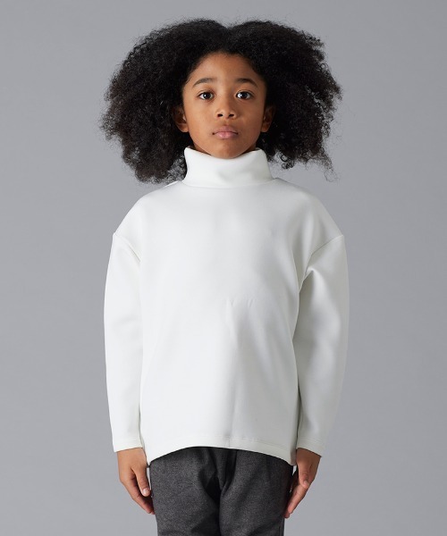 Smoothy（スムージー）の「SMOOTHY High Neck C/S / スムージー ハイネックカットソー（Tシャツ/カットソー・キッズ・ホワイト/ブラック・LARGE/MEDIUM/X-LARGE/SMALL）」の7枚目の写真