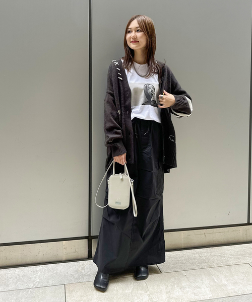 COMMRE（コムル）の「【COMMRE / コムル】レタード刺繍 カーディガン（カーディガン/ボレロ・レディース・チャコールグレー/アイボリー・FREE）」の7枚目の写真