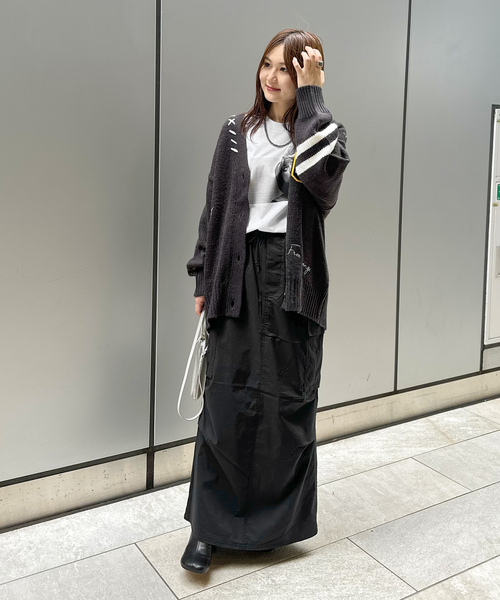 COMMRE（コムル）の「【COMMRE / コムル】レタード刺繍 カーディガン（カーディガン/ボレロ・レディース・チャコールグレー/アイボリー・FREE）」の8枚目の写真