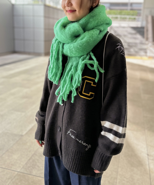 COMMRE（コムル）の「【COMMRE / コムル】レタード刺繍 カーディガン（カーディガン/ボレロ・レディース・チャコールグレー/アイボリー・FREE）」の9枚目の写真