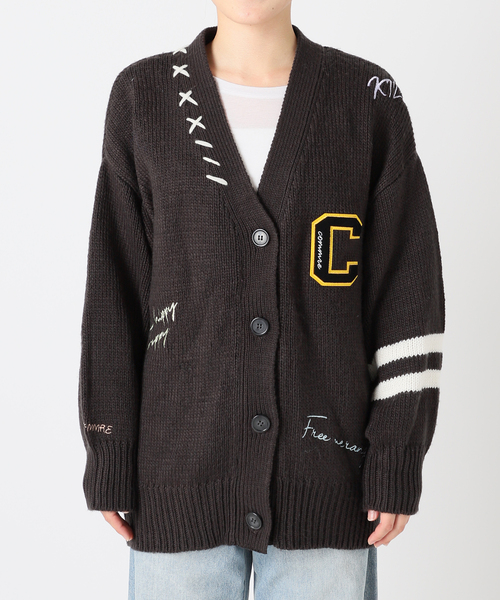 COMMRE（コムル）の「【COMMRE / コムル】レタード刺繍 カーディガン（カーディガン/ボレロ・レディース・チャコールグレー/アイボリー・FREE）」の13枚目の写真