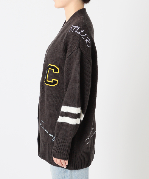 COMMRE（コムル）の「【COMMRE / コムル】レタード刺繍 カーディガン（カーディガン/ボレロ・レディース・チャコールグレー/アイボリー・FREE）」の14枚目の写真