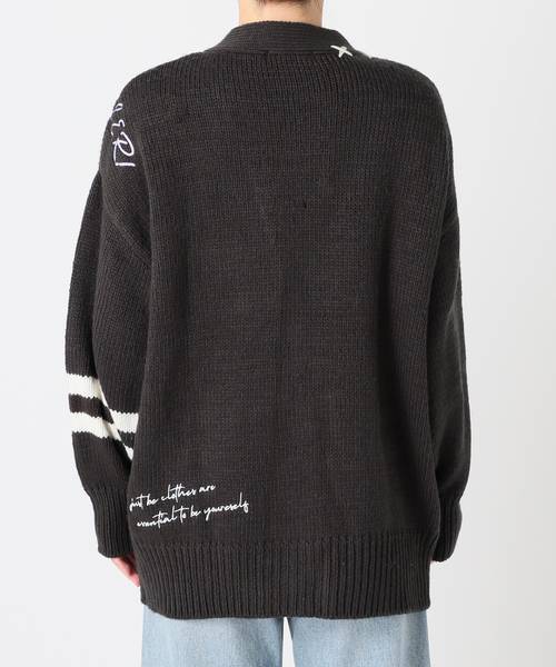 COMMRE（コムル）の「【COMMRE / コムル】レタード刺繍 カーディガン（カーディガン/ボレロ・レディース・チャコールグレー/アイボリー・FREE）」の15枚目の写真