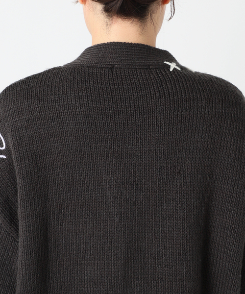 COMMRE（コムル）の「【COMMRE / コムル】レタード刺繍 カーディガン（カーディガン/ボレロ・レディース・チャコールグレー/アイボリー・FREE）」の16枚目の写真