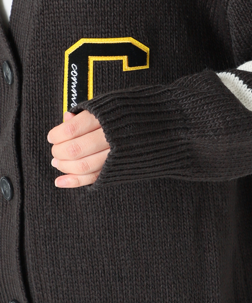 COMMRE（コムル）の「【COMMRE / コムル】レタード刺繍 カーディガン（カーディガン/ボレロ・レディース・チャコールグレー/アイボリー・FREE）」の20枚目の写真