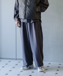 NANO universe | 【WEB限定】ダブルクロス2タックワイドパンツ(その他パンツ)