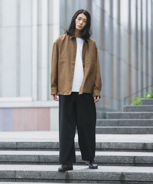 NANO universe（ナノユニバース）の「【WEB限定】ダブルクロス2タックワイドパンツ（その他パンツ・メンズ・チャコール/グレー系その他4/ブルー/ブラック・L/S/M）」の8枚目の写真