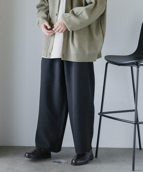 NANO universe（ナノユニバース）の「【WEB限定】ダブルクロス2タックワイドパンツ（その他パンツ・メンズ・チャコール/グレー系その他4/ブルー/ブラック・L/S/M）」の9枚目の写真