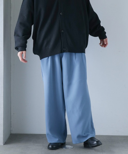 NANO universe（ナノユニバース）の「【WEB限定】ダブルクロス2タックワイドパンツ（その他パンツ・メンズ・チャコール/グレー系その他4/ブルー/ブラック・L/S/M）」の21枚目の写真