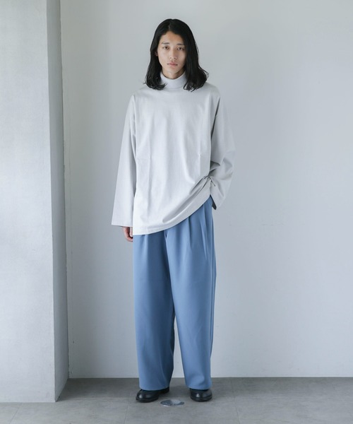 NANO universe（ナノユニバース）の「【WEB限定】ダブルクロス2タックワイドパンツ（その他パンツ・メンズ・チャコール/グレー系その他4/ブルー/ブラック・L/S/M）」の22枚目の写真