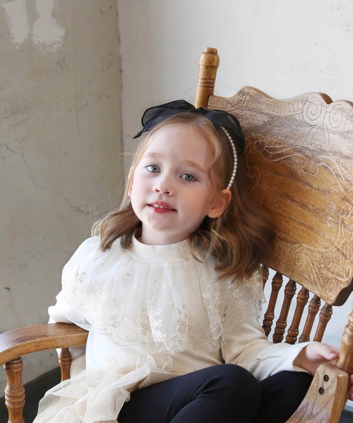 Rora(ローラ)の「ランド リボン カチューシャ(カチューシャ・キッズ・ブラック・FREE)」の6枚目の写真