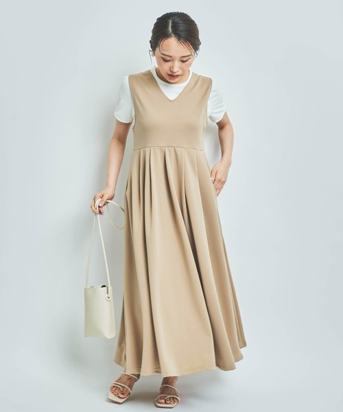 mil(ミル)の「【150㎝前後の小柄さんサイズ】ウエストタックリボンワンピース【2WAY】(ワンピース・レディース・ブラウン/ベージュ/チャコールグレー/ブラック/ベージュ系その他・XS/M/S)」の22枚目の写真