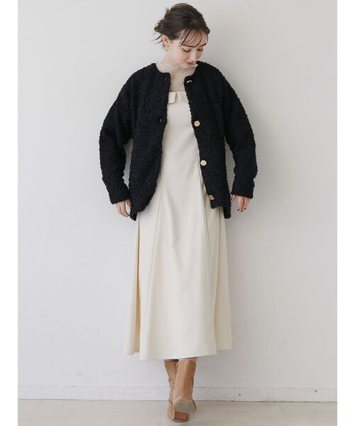 LAGUNAMOON（ラグナムーン）の「スラブツイードカーディガン（カーディガン/ボレロ・レディース・ライトグレー/ブラック/アイボリー・FREE）」の13枚目の写真
