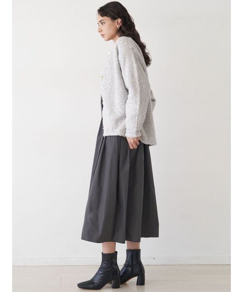 LAGUNAMOON（ラグナムーン）の「スラブツイードカーディガン（カーディガン/ボレロ・レディース・ライトグレー/ブラック/アイボリー・FREE）」の14枚目の写真