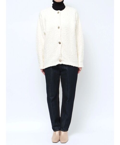 LAGUNAMOON（ラグナムーン）の「スラブツイードカーディガン（カーディガン/ボレロ・レディース・ライトグレー/ブラック/アイボリー・FREE）」の22枚目の写真