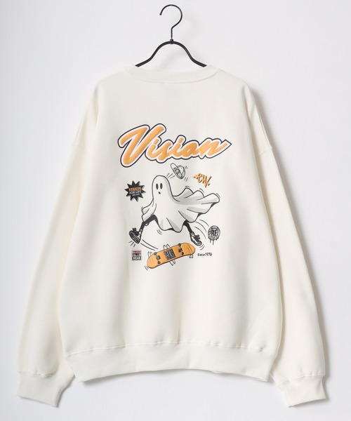 VISION STREET WEAR（ヴィジョンストリートウェア）の「VISION STREET WEAR/ヴィジョンストリートウェア オーバーサイズ 裏起毛 フロント バックプリント スウェット/トレーナー レディース メンズ（スウェット・メンズ・アッシュグレー/ブラック/オフホワイト/ホワイト系その他/ブラック系その他/グレー系その他・LL/M/L）」の12枚目の写真