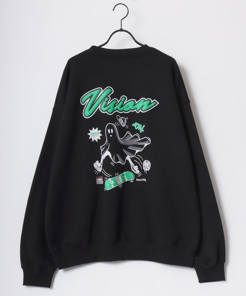 VISION STREET WEAR（ヴィジョンストリートウェア）の「VISION STREET WEAR/ヴィジョンストリートウェア オーバーサイズ 裏起毛 フロント バックプリント スウェット/トレーナー レディース メンズ（スウェット・メンズ・アッシュグレー/ブラック/オフホワイト/ホワイト系その他/ブラック系その他/グレー系その他・LL/M/L）」の18枚目の写真
