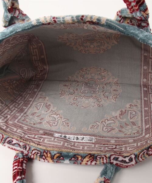 PUEBCO（プエブコ）の「RUG FABRIC BAG（トートバッグ・メンズ・バーガンディー/イエロー系その他/ブルー系その他/ネイビー系・ONE SIZE）」の7枚目の写真