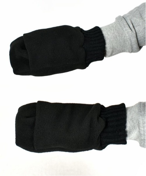 COMON GOLF（コモンゴルフ）の「ゴルフハンドウォームフリースミトン（ゴルフグッズ・メンズ・ブラック・FREE）」の5枚目の写真