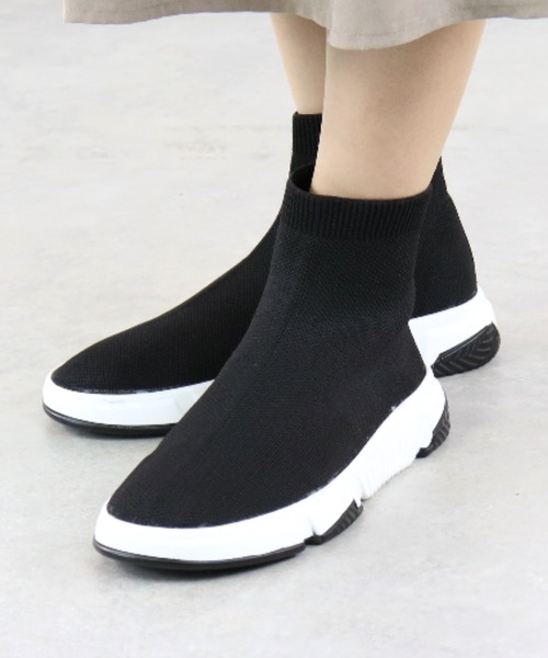 【セール】ニット素材 ハイカット ソックススニーカー(1632)/Love Hunter（スニーカー）｜LOVEHUNTER（ラブハンター）