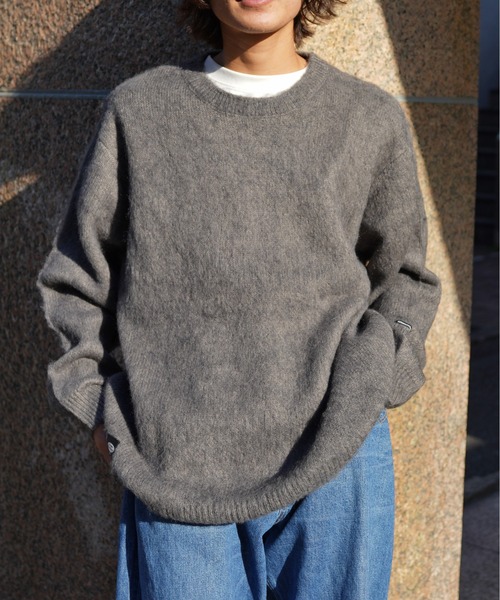 MANASTASH（マナスタッシュ）の「MANASTASH/マナスタッシュ/ABERDEEN SWEATER/アバディーンセーター（ニット/セーター・メンズ・その他/マスタード/パープル/グレー/ブルー・XL/L/M/2XL）」の2枚目の写真