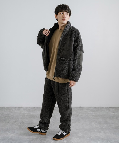 KRIFF MAYER（クリフメイヤー）の「KRIFF MAYER クリフメイヤー シャギーボアパンツ 2314404（スウェットパンツ・メンズ・グレー/ナチュラル/チャコール/オリーブ/ベージュ・L/M/XL）」の13枚目の写真