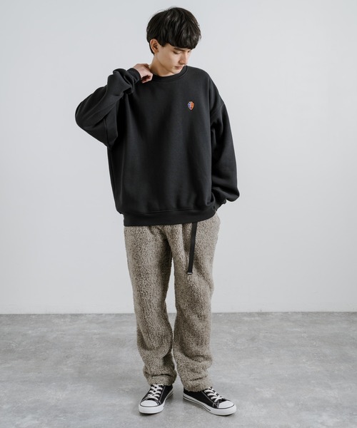 KRIFF MAYER（クリフメイヤー）の「KRIFF MAYER クリフメイヤー シャギーボアパンツ 2314404（スウェットパンツ・メンズ・グレー/ナチュラル/チャコール/オリーブ/ベージュ・L/M/XL）」の8枚目の写真